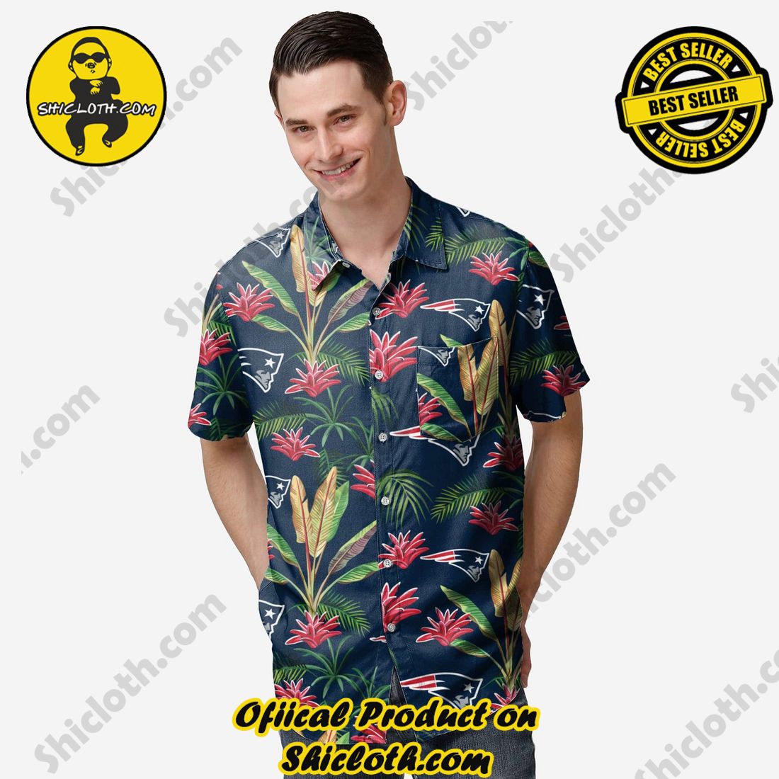 THE BEST Hawaiian Shirt And Short in Shicloth 11 New England Patriots Victory Vacay Button Up Shirt