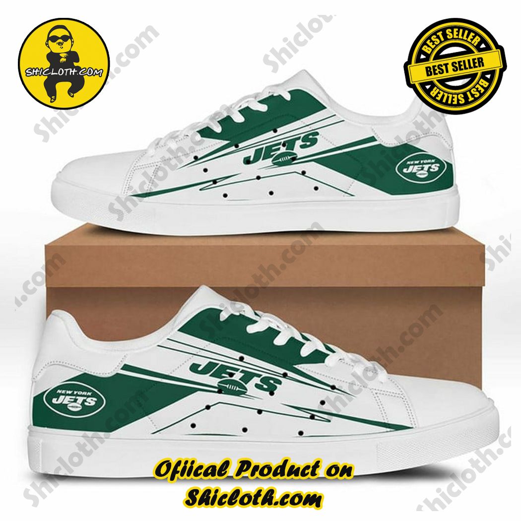 Hot Trending Stan Smith Shoes in Shicloth Store for Christmas 17 New York Jets NFL White Green Adidas Stan Smith Shoes