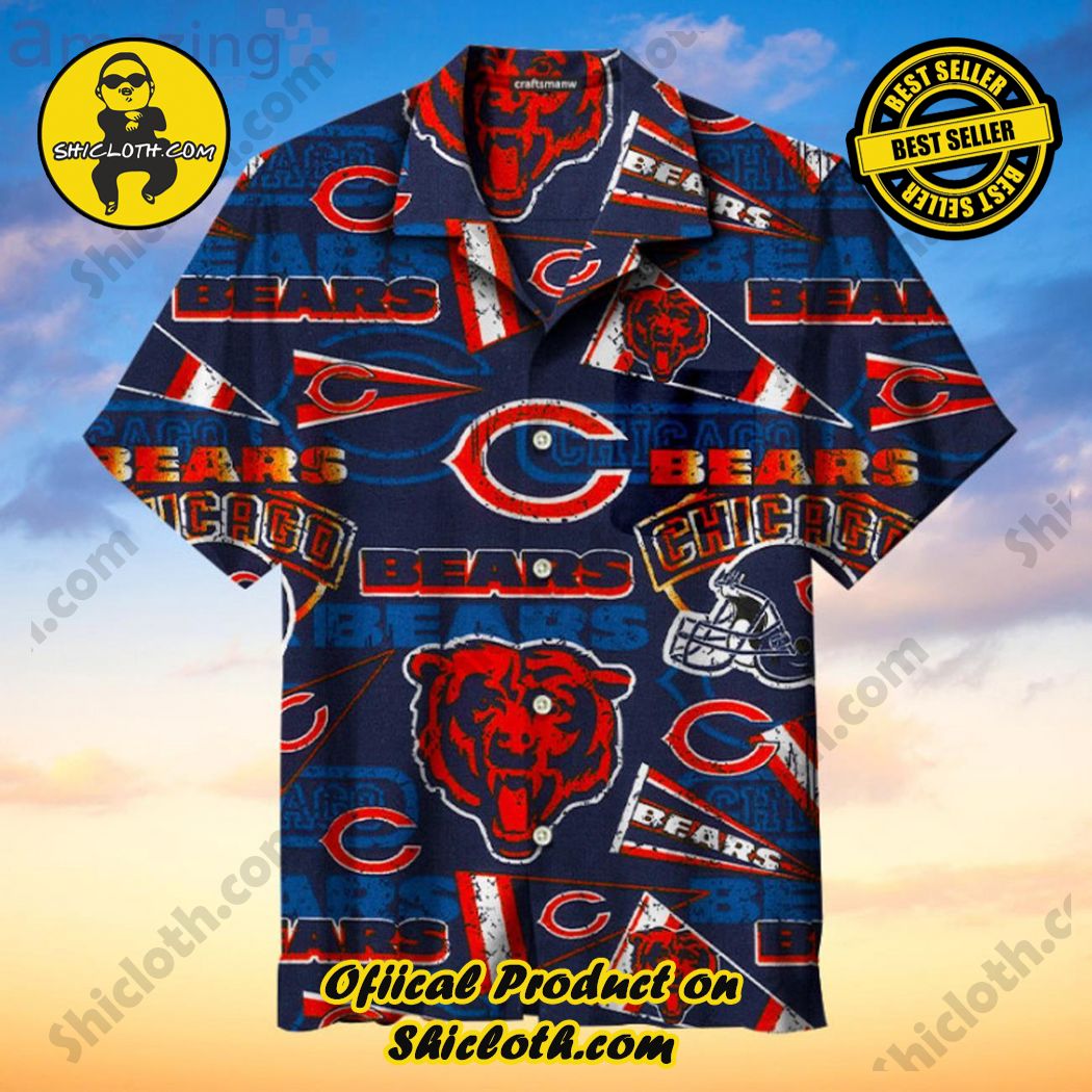 Chicago Bears Hawaiian Shirt Chicago Bears Tropical Hawaiian Shirt -  Upfamilie Gifts Store