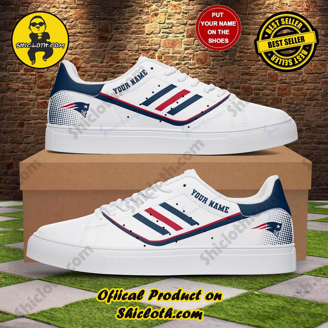 Hot Trending Stan Smith Shoes in Shicloth Store for Christmas 33 Personalized New England Patriots Adidas Stan Smith Shoes, Custom Name