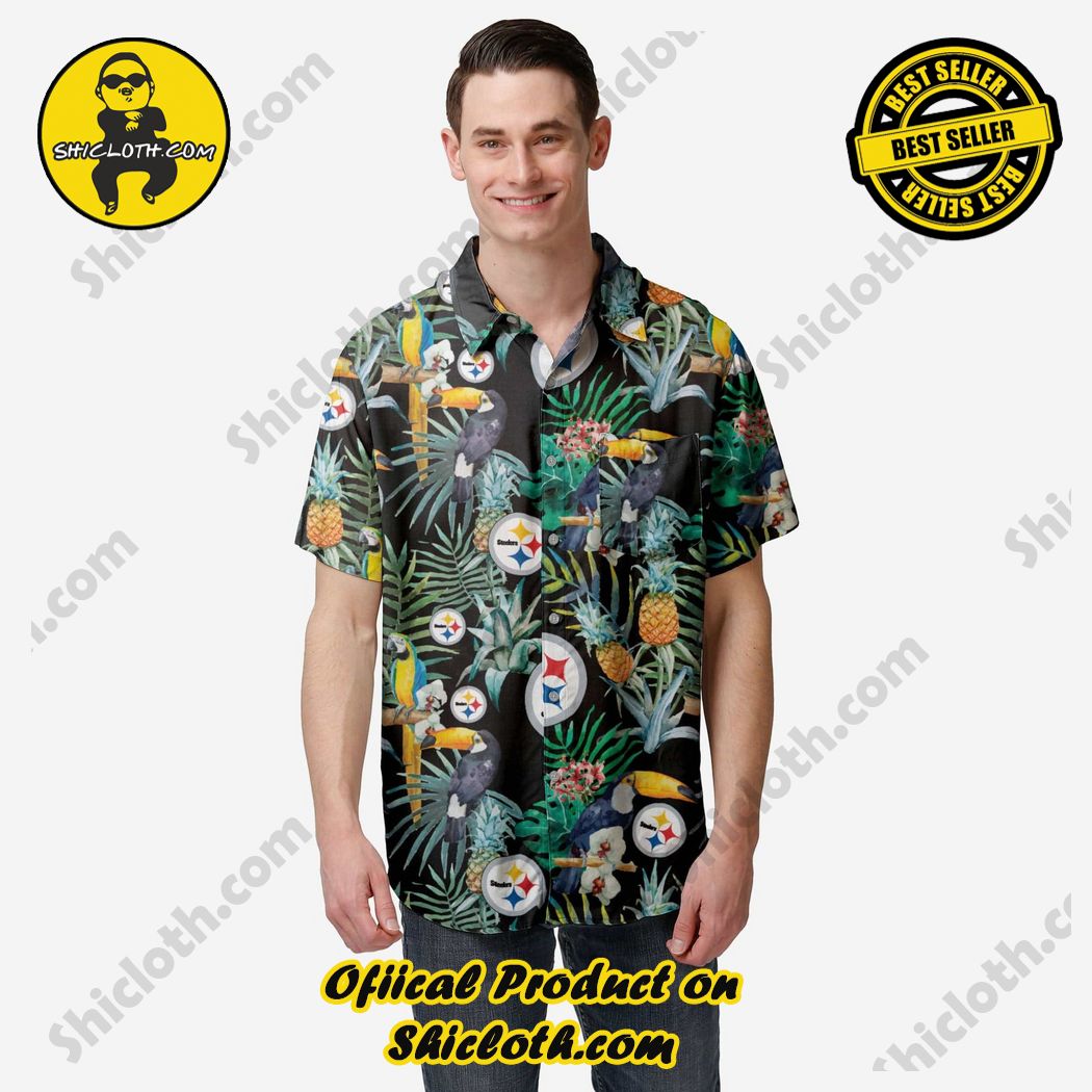 NFL Pittsburgh Steelers Hawaiian Shirts Sleeve Button Up Tropical Aloha For  Men Women Shirt - Ingenious Gifts Your Whole Family