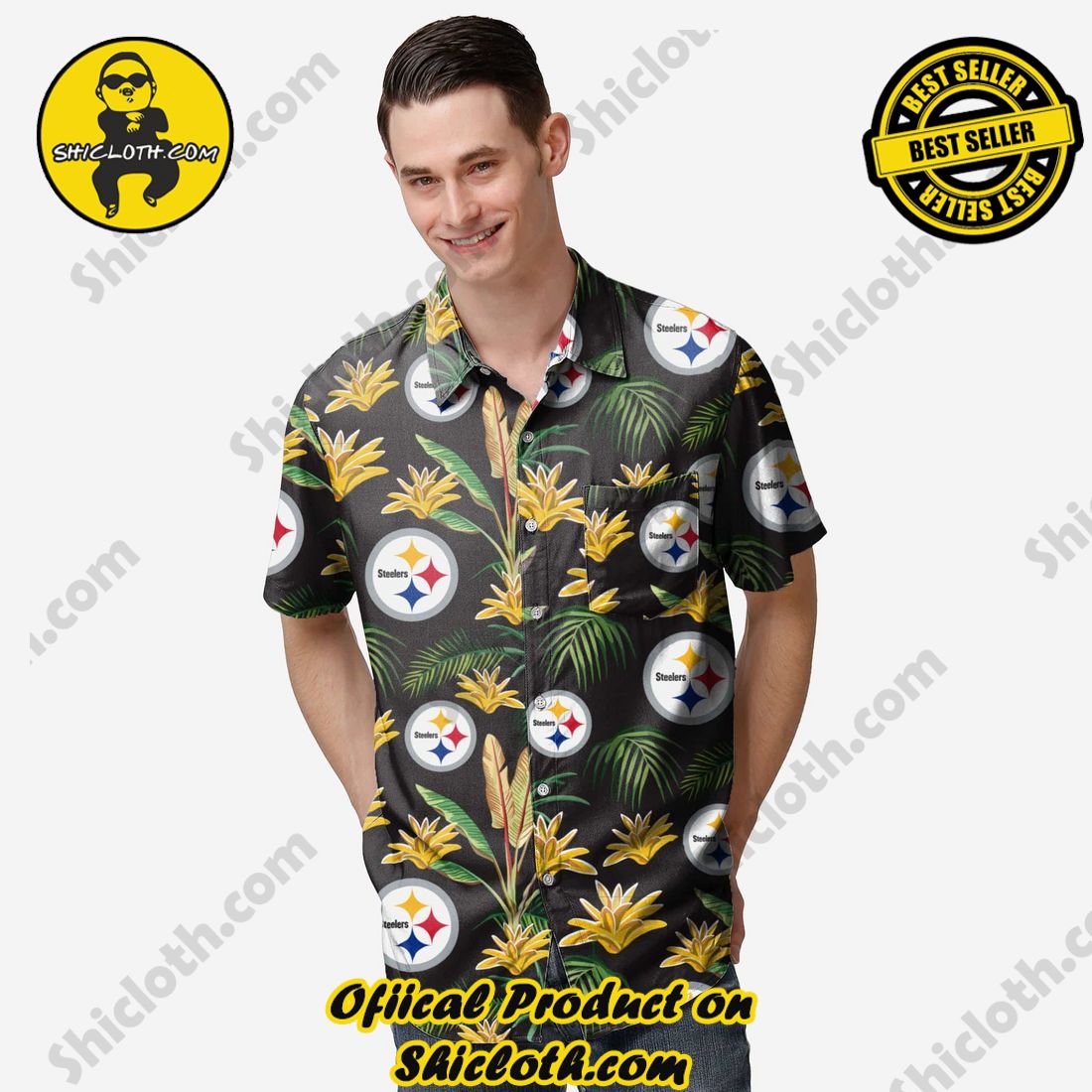 New Trending Hawaiian Shirt And Short in Shicloth 20 Pittsburgh Steelers Victory Vacay Button Up Shirt