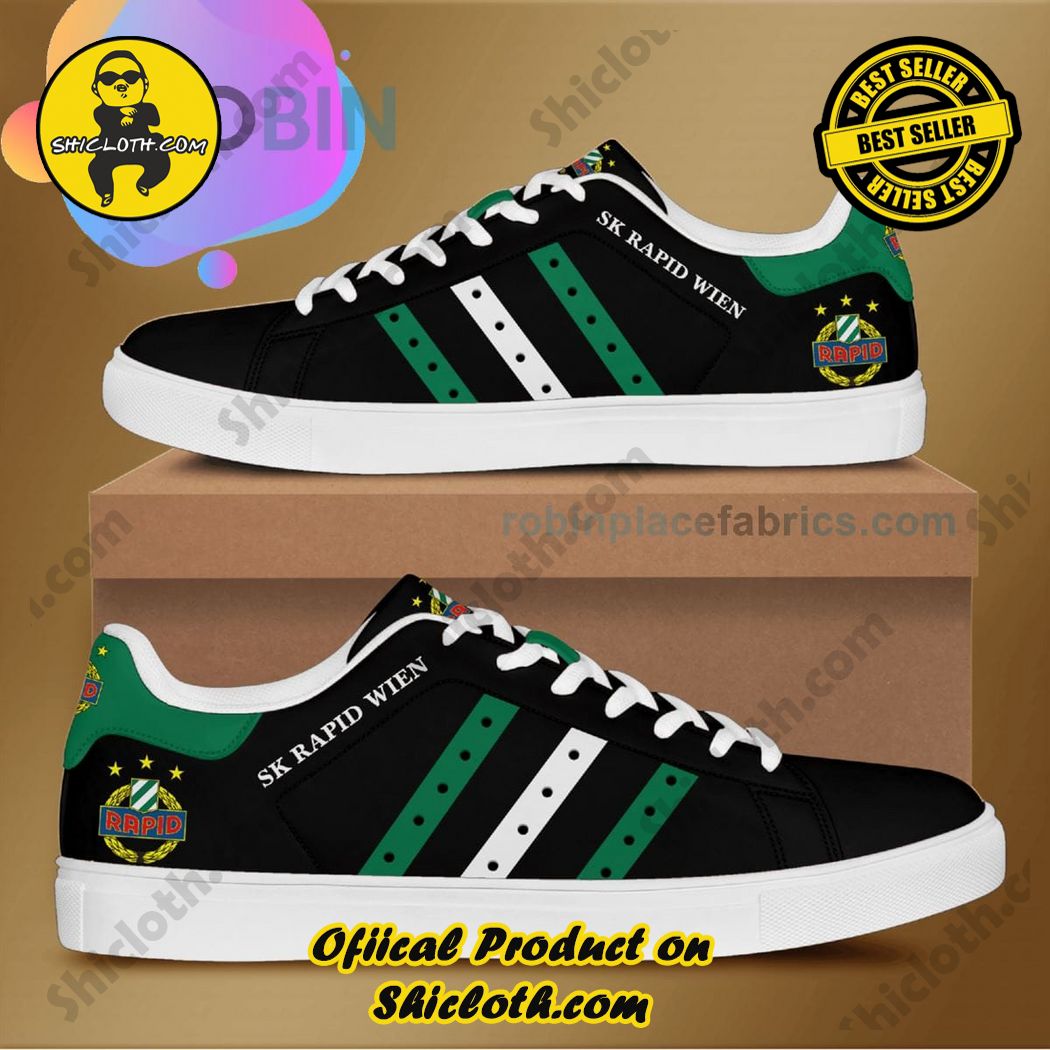 Best Seller Hot Trending Stan Smith Shoes in Shicloth Store.Click here to buy !! 33 Rapid Wien FC Adidas Stan Smith Low Top Shoes