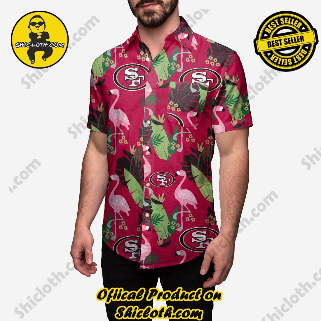 New Trending Hawaiian Shirt And Short in Shicloth 26 San Francisco 49ers Floral Button Up Shirt