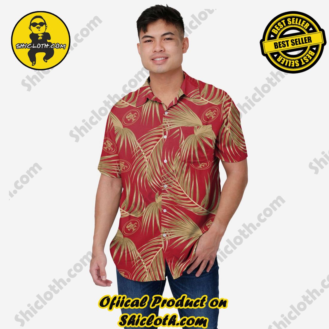 New Trending Hawaiian Shirt And Short in Shicloth 27 San Francisco 49ers Hawaiian Button Up Shirt