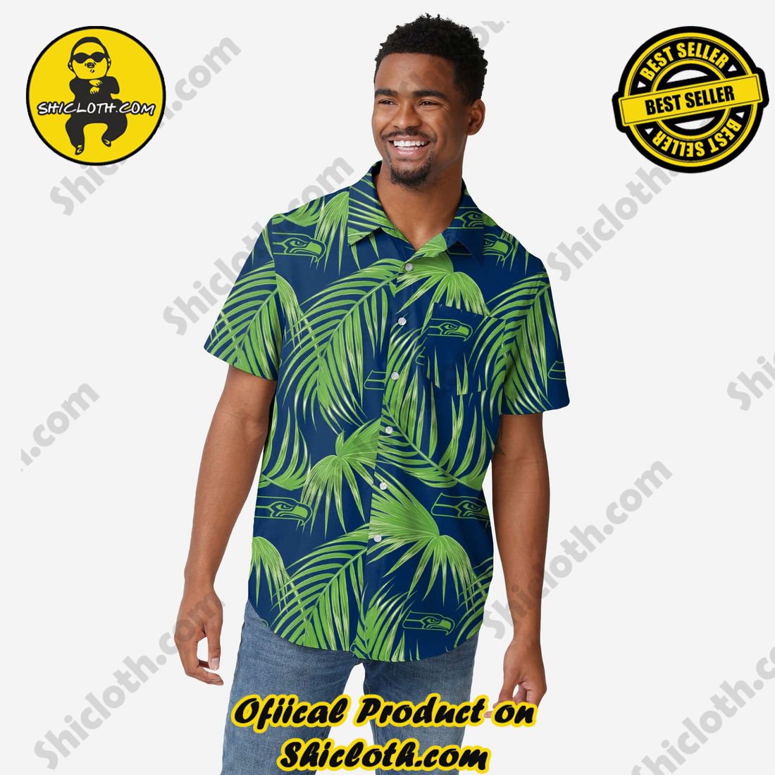 Top Hot Trending Hawaiian Shirt And Short in Shicloth 8 Seattle Seahawks Hawaiian Button Up Shirt