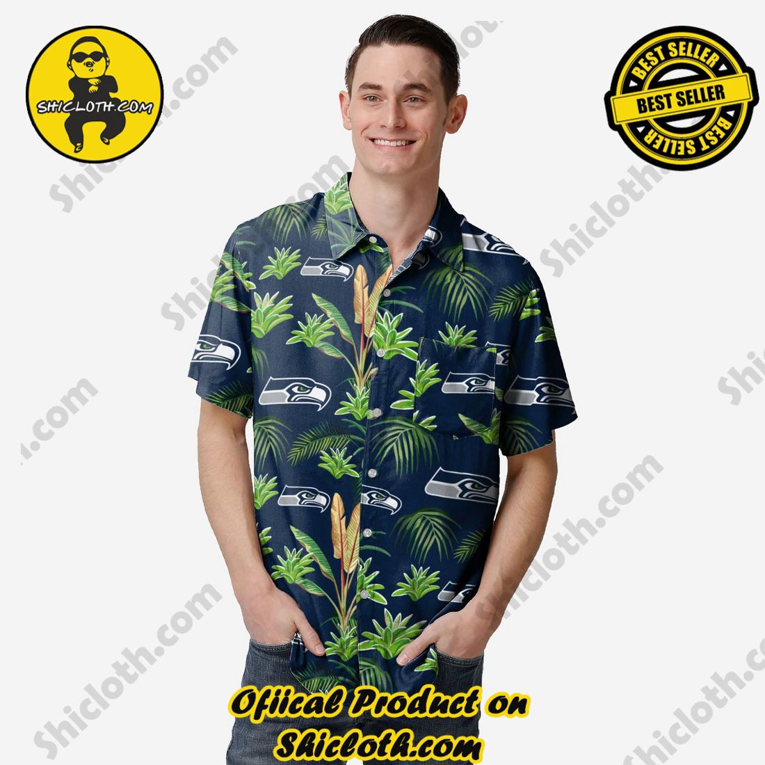 Seattle Seahawks NFL Hawaiian Shirt 4th Of July Independence Day