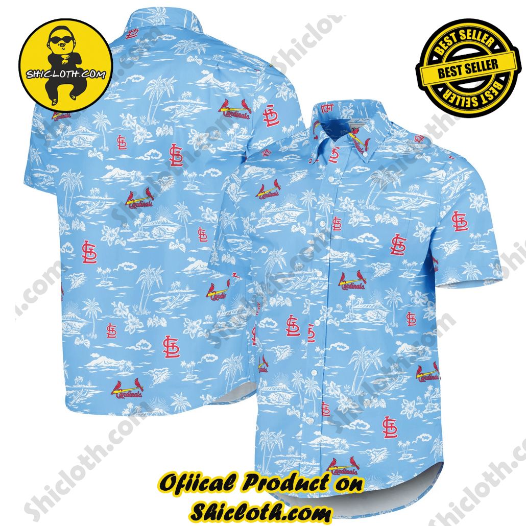 St Louis Cardinals Hawaiian Shirt Logo Pattern St Louis Cardinals