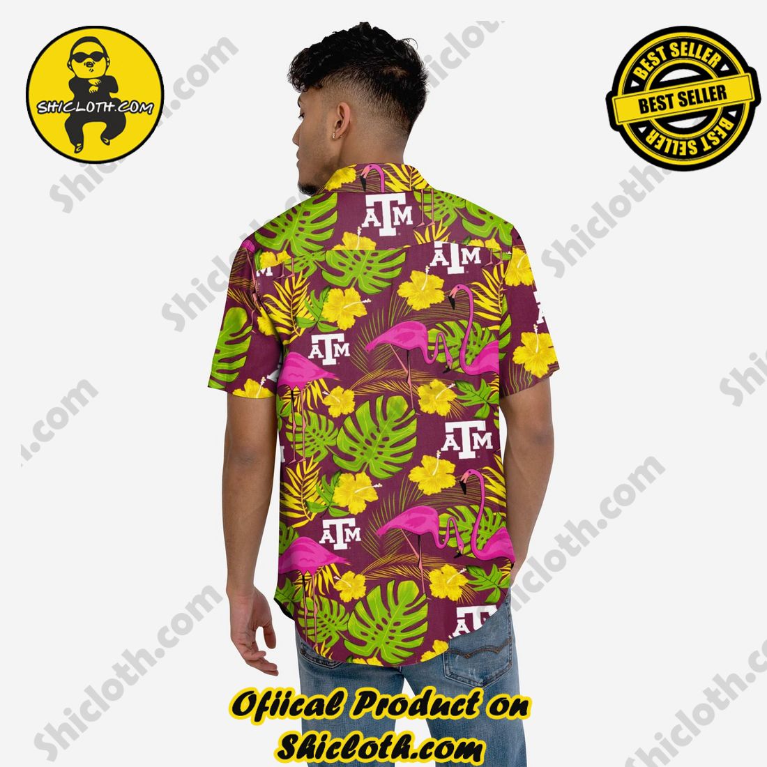 Texas A&M Aggies Highlights Button Up Shirt 2 Texas A&M Aggies Highlights Button Up Shirt - Image 2