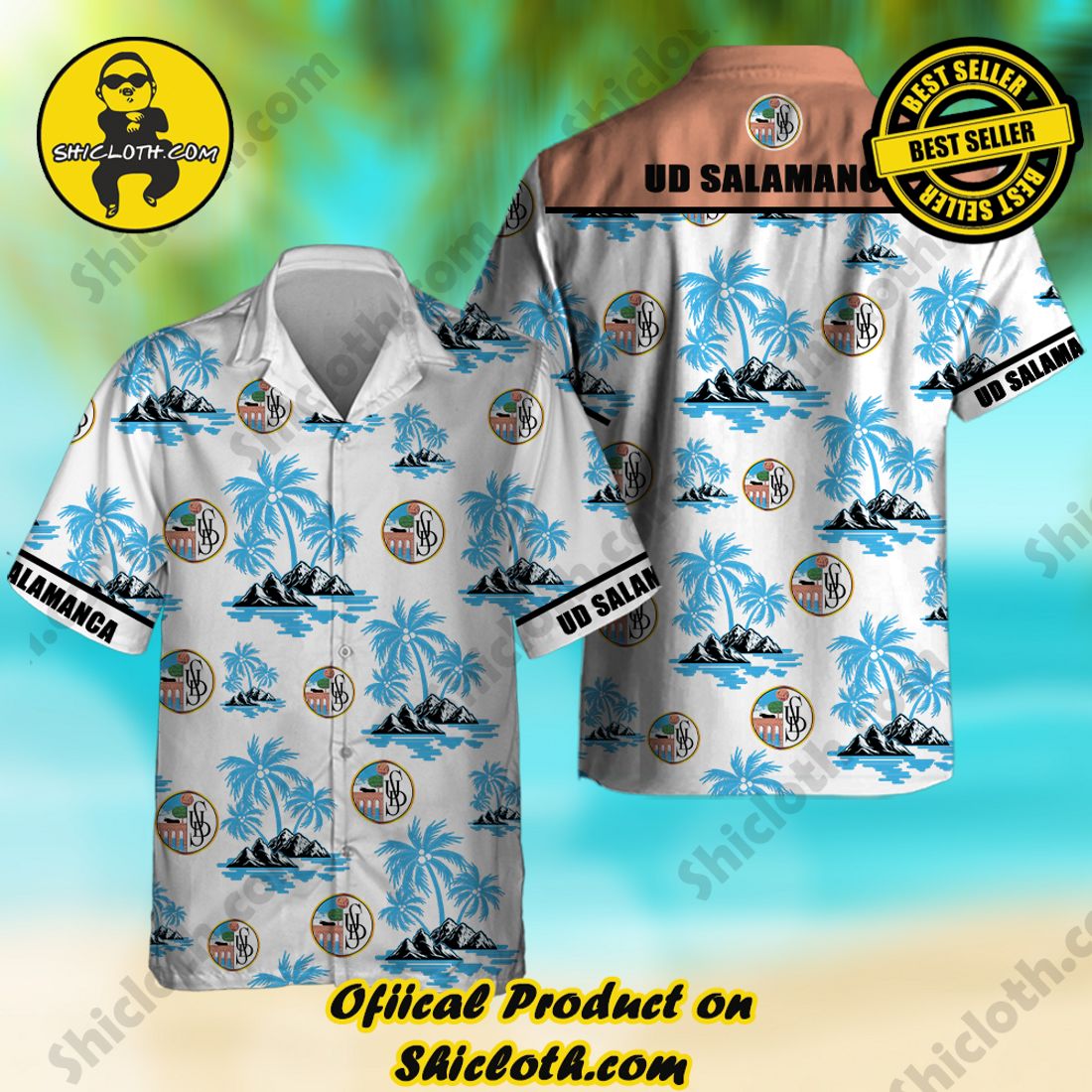 UD Salamanca Laliga Palm Tree Hawaiian Shirt And Short