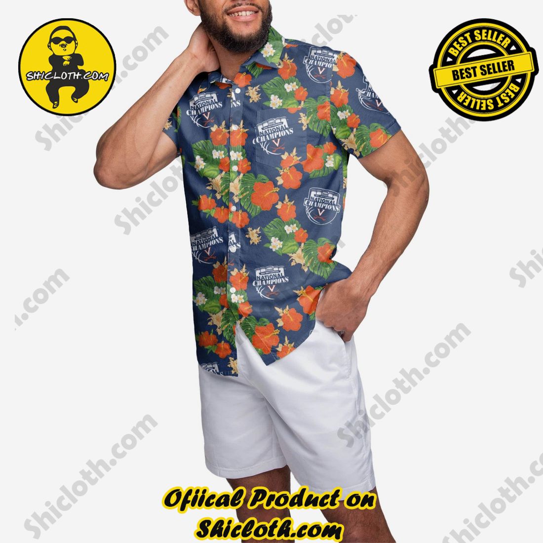 Best Seller Hawaiian Shirt And Short in Shicloth !!! Own it now 8 Virginia Cavaliers 2019 NCAA Mens Basketball National Champions Floral Button Up Shirt