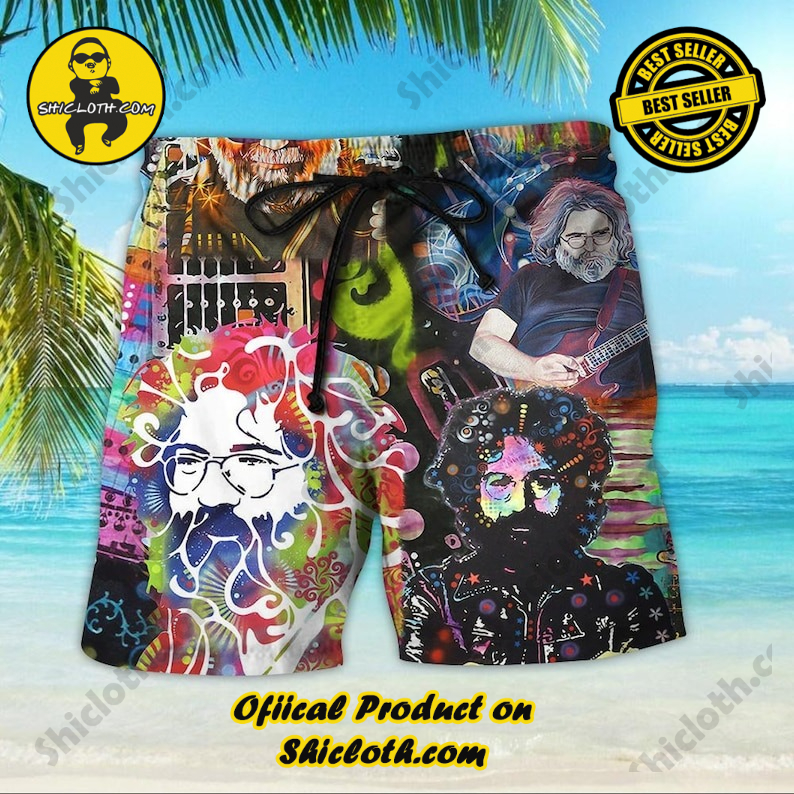 Alternative view of Hot Jerry Garcia Vintage Hawaiian Shirt