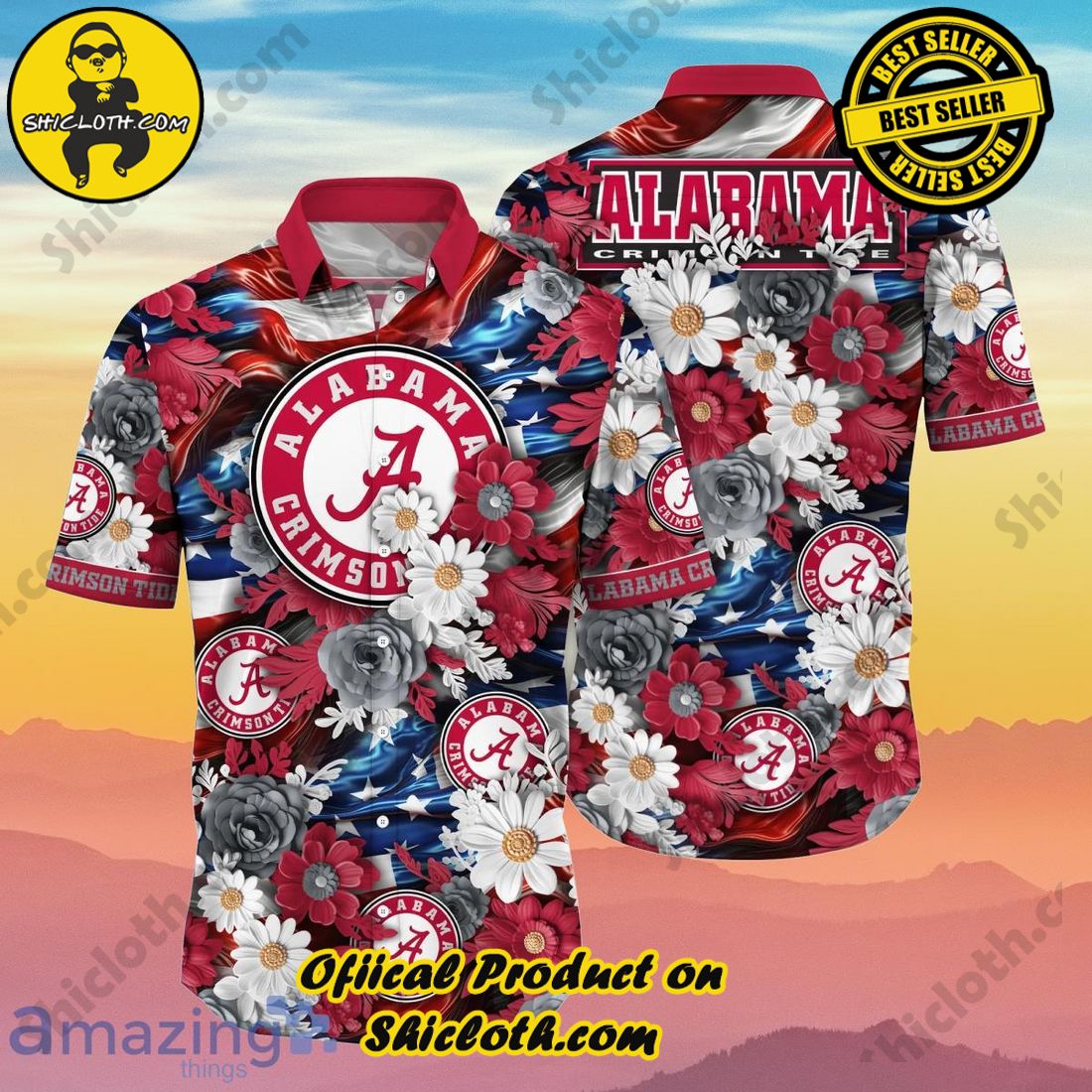 Alabama Crimson Tide NCAA1 Hawaiian Shirt Independence Day Inspired Gift For Men And Women Fans