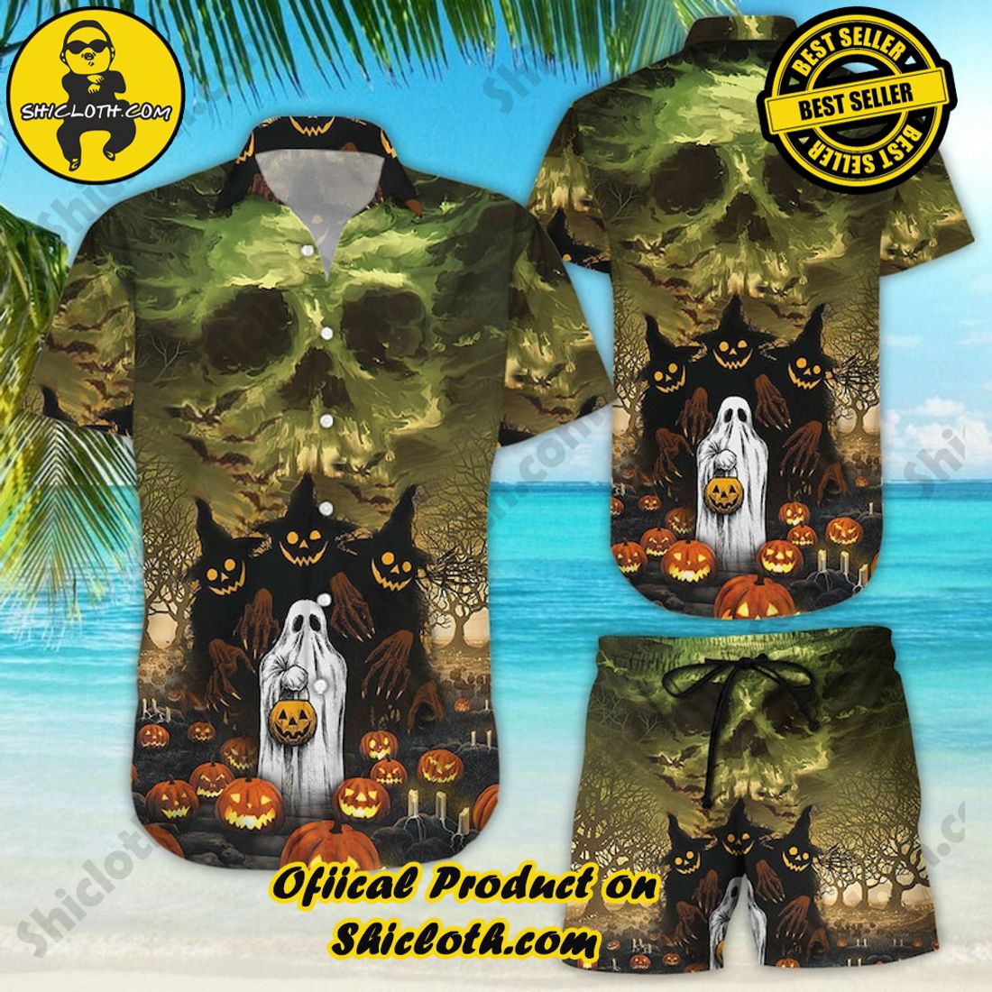 Amazing Ghost Halloween Dark Horror Hawaiian Shirt