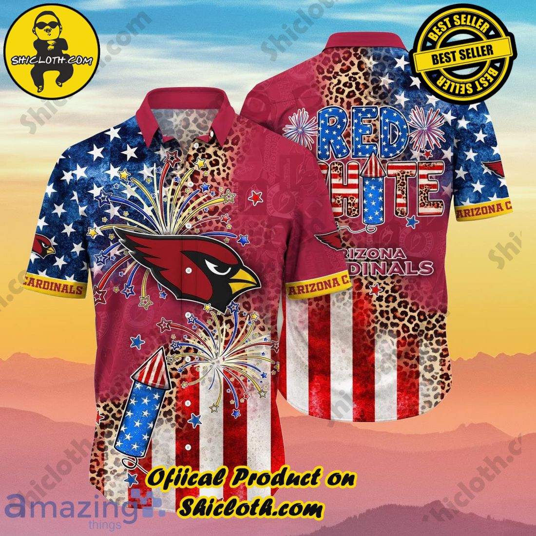 Arizona Cardinals NFL Hawaiian Shirt Independence Day Best Gift For Special Day