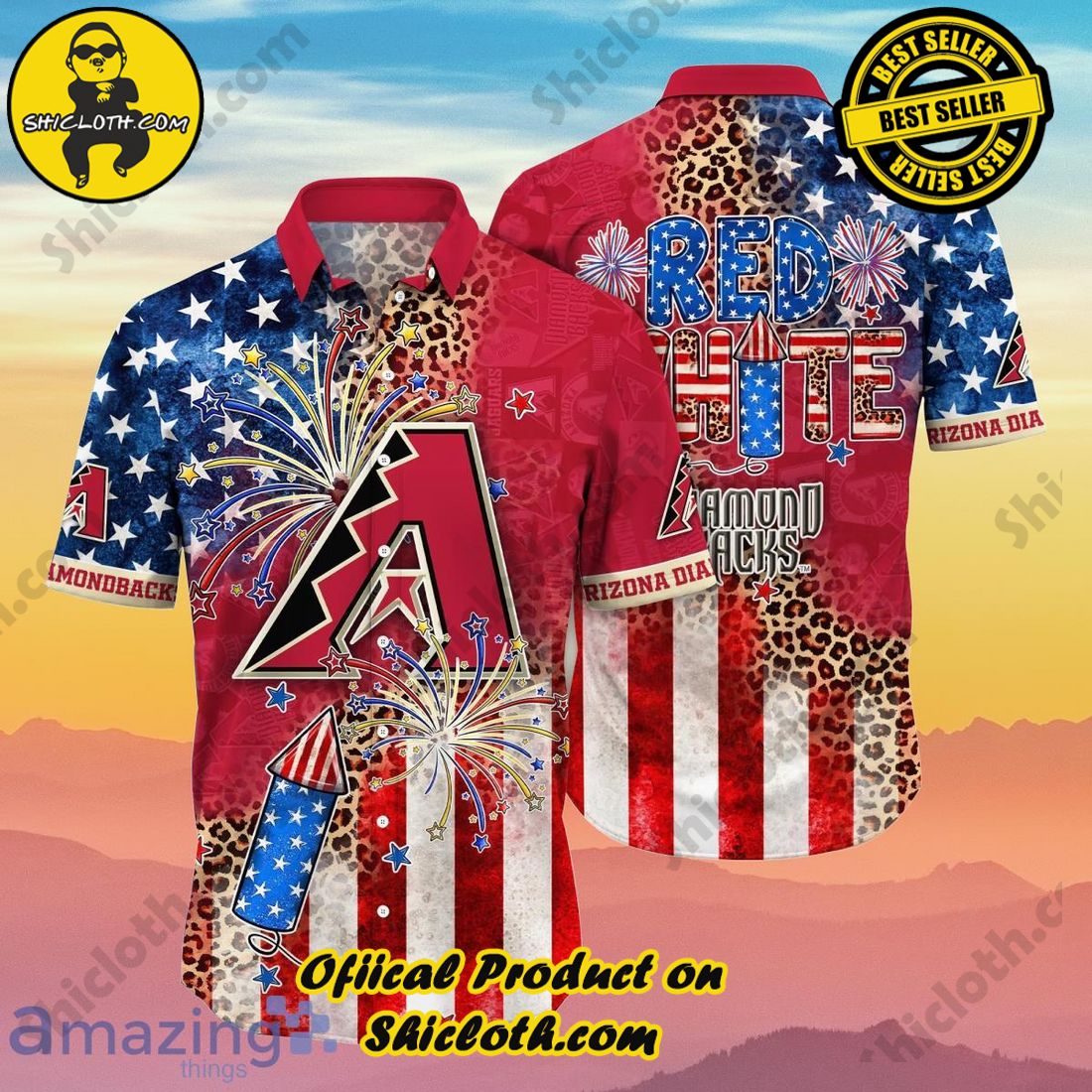 Arizona Diamondbacks MLB Hawaiian Shirt Independence Day Impressive Gift For Men And Women Fans