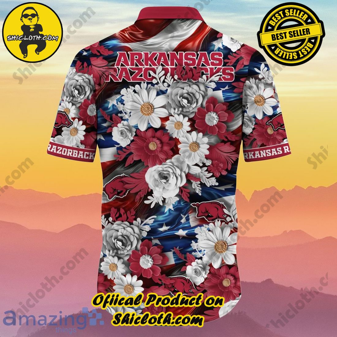 Arkansas Razorbacks NCAA2 Hawaiian Shirt Independence Day Best Gift For 4th Of July 3 Arkansas Razorbacks NCAA2 Hawaiian Shirt Independence Day Best Gift For 4th Of July - Image 3