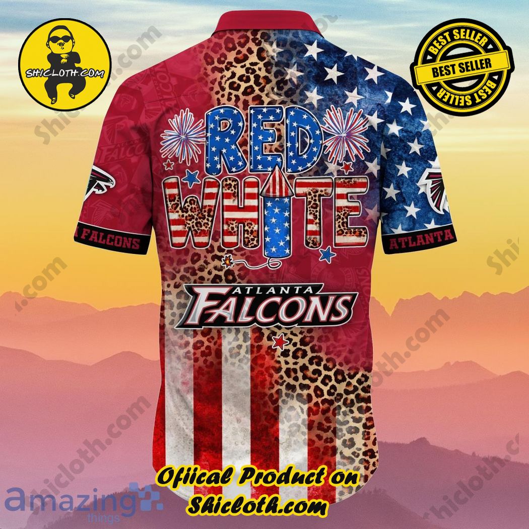 Atlanta Falcons NFL Hawaiian Shirt 4th Of July Independence Day Special Gift For Men Women 3 Atlanta Falcons NFL Hawaiian Shirt 4th Of July Independence Day Special Gift For Men Women - Image 3