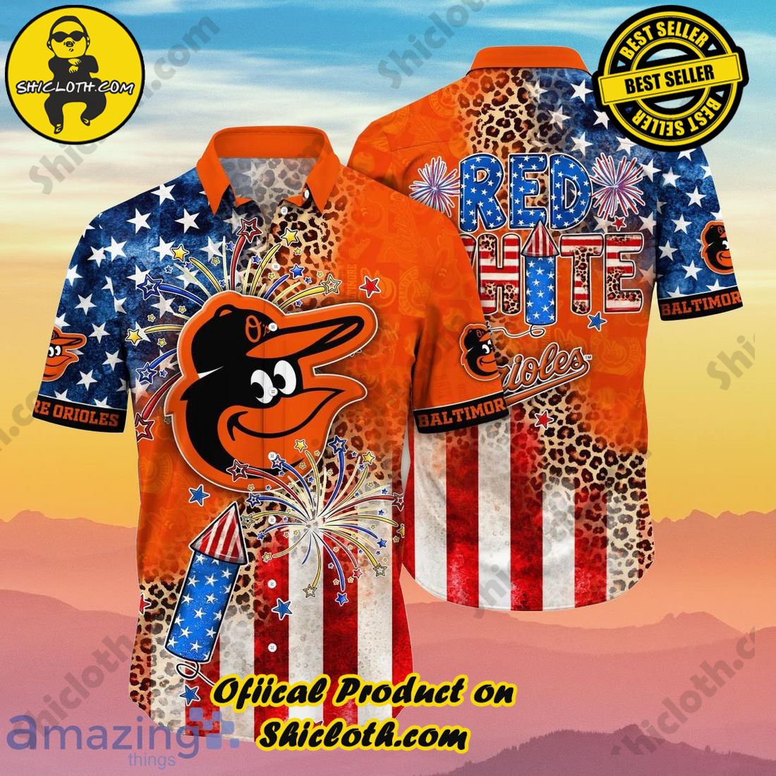 Baltimore Orioles MLB Hawaiian Shirt 4th Of July Independence Day Unique Gift For Real Fans
