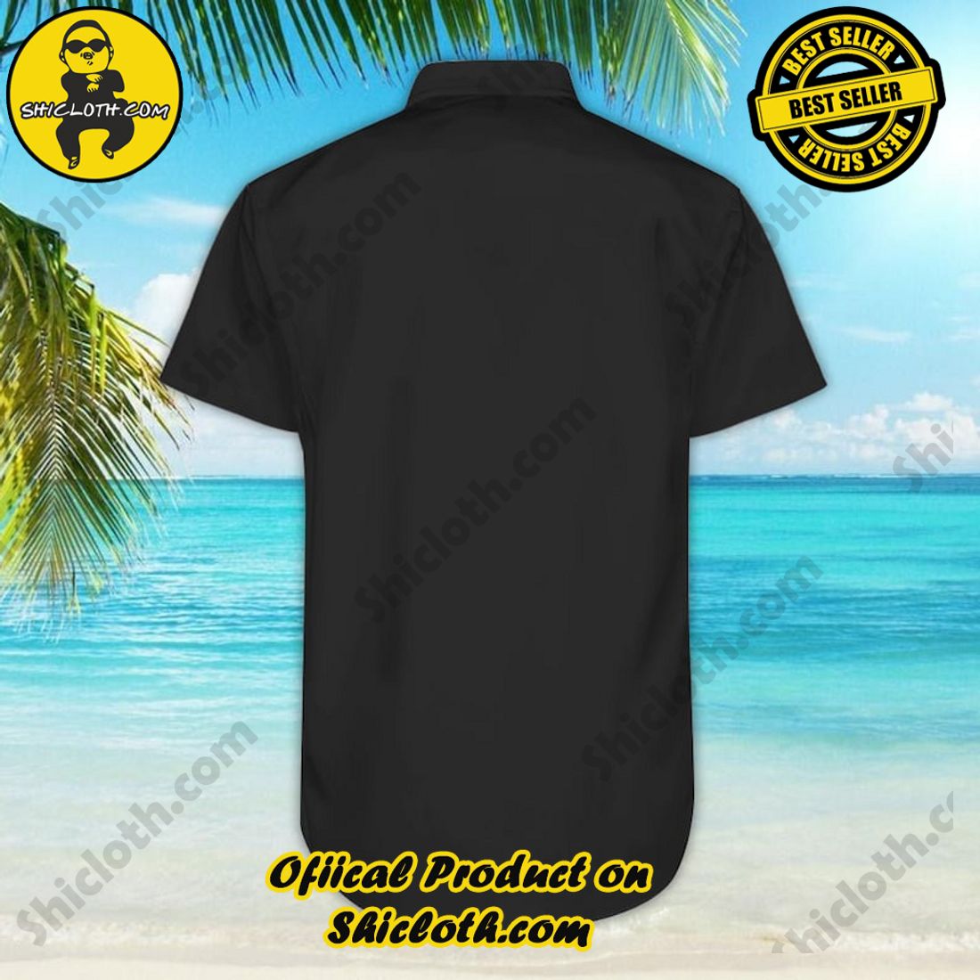 Bamboo Cay Peekaboo Santa Floral Black Hawaiian Shirt 7 Bamboo Cay Peekaboo Santa Floral Black Hawaiian Shirt - Image 7