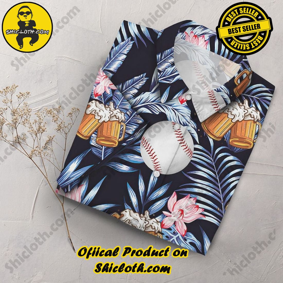 Baseball And Beer Drink Tropical Hawaiian Shirt 3 Baseball And Beer Drink Tropical Hawaiian Shirt - Image 3