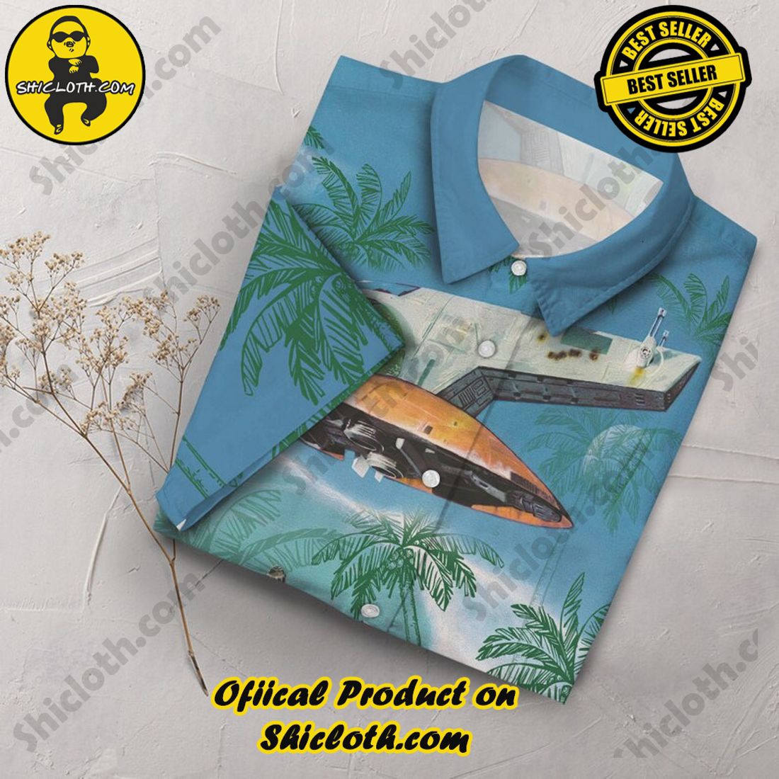 Boba Fett Surf Star Wars Palm Tree Green Hawaiian Shirt 3 Boba Fett Surf Star Wars Palm Tree Green Hawaiian Shirt - Image 3