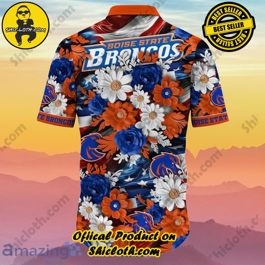 Boise State Broncos NCAA1 Hawaiian Shirt 4th Of July Independence Day Best Gift For Men And Women Fans 3 Boise State Broncos NCAA1 Hawaiian Shirt 4th Of July Independence Day Best Gift For Men And Women Fans - Image 3
