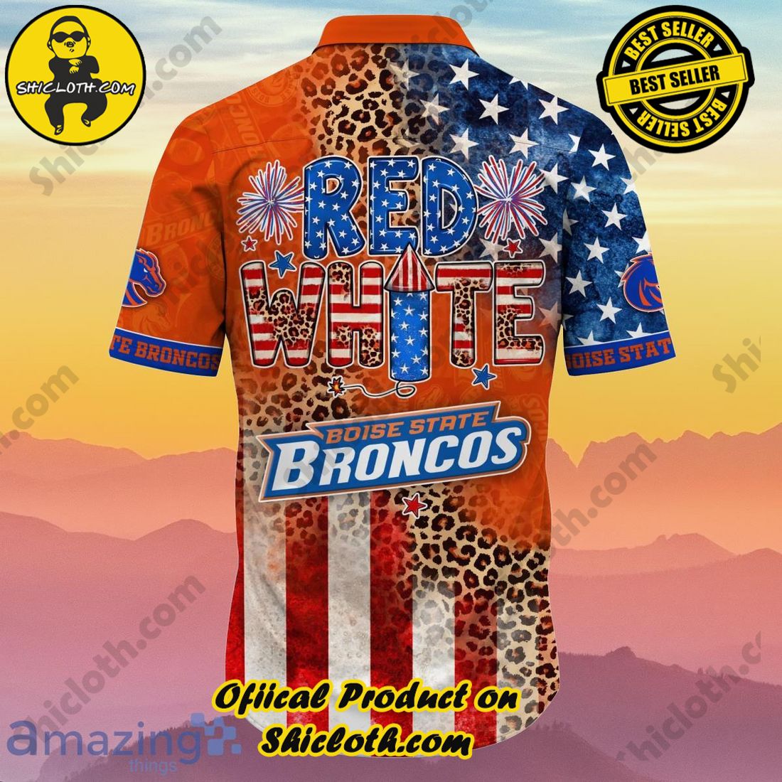 Boise State Broncos NCAA1 Hawaiian Shirt 4th Of July Independence Day Ideal Gift For Men And Women Fans 3 Boise State Broncos NCAA1 Hawaiian Shirt 4th Of July Independence Day Ideal Gift For Men And Women Fans - Image 3