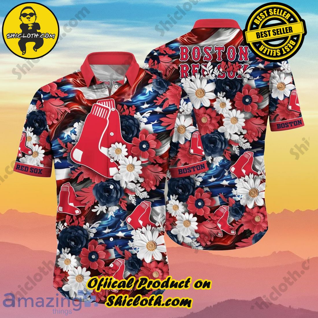 Boston Red Sox MLB Hawaiian Shirt 4th Of July Independence Day Best Gift For Real Fans