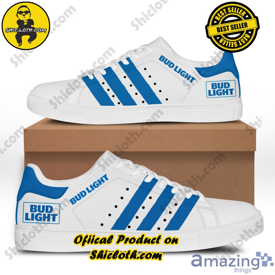 Best seller Stan Smith Shoes in Shicloth Store. Click here to buy !! 3 Bud Light White Blue Stan Smith Shoes