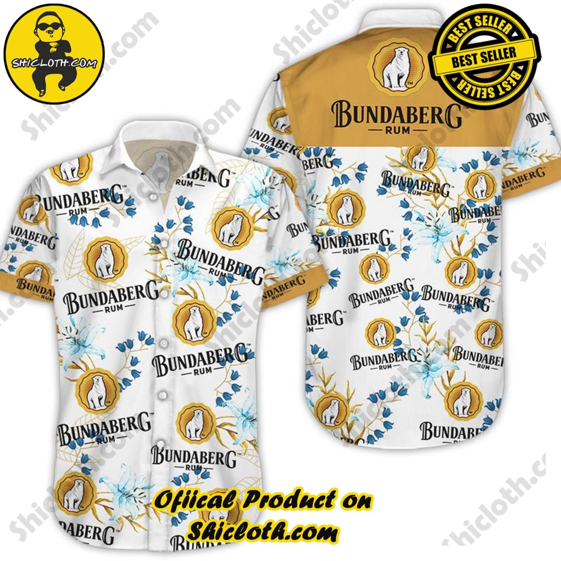 Bundaberg Rum Floral Aloha Hawaiian Shirt 5 Bundaberg Rum Floral Aloha Hawaiian Shirt - Image 5