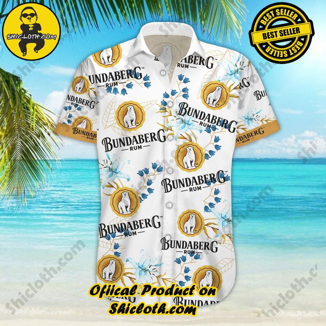 Bundaberg Rum Floral Aloha Hawaiian Shirt 6 Bundaberg Rum Floral Aloha Hawaiian Shirt - Image 6