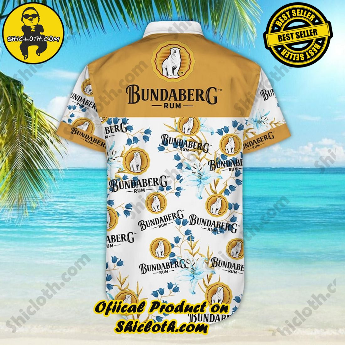 Bundaberg Rum Floral Aloha Hawaiian Shirt 7 Bundaberg Rum Floral Aloha Hawaiian Shirt - Image 7
