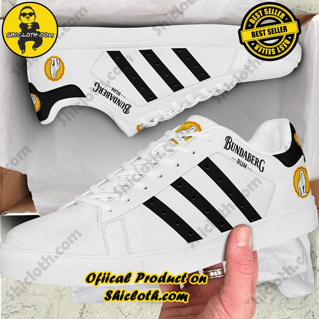 Best seller Stan Smith Shoes in Shicloth Store. Click here to buy !! 8 Bundaberg Rum White Black Stripes Stan Smith Shoes