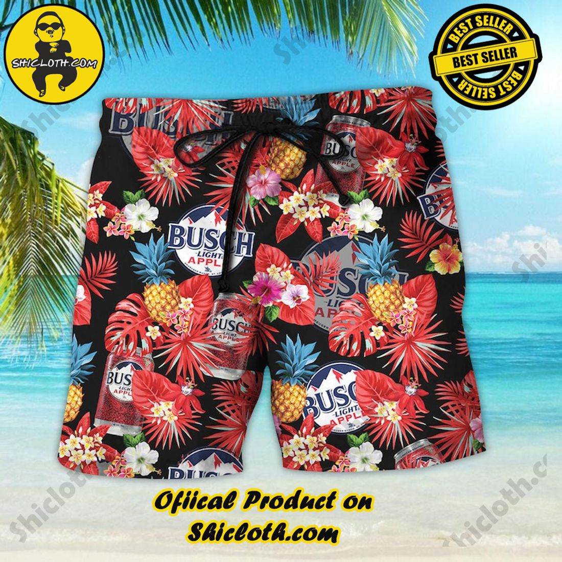 Busch Light Apple Beer Floral Pineapple Hawaiian Shirt 4 Busch Light Apple Beer Floral Pineapple Hawaiian Shirt - Image 4