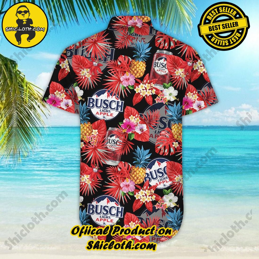 Busch Light Apple Beer Floral Pineapple Hawaiian Shirt 7 Busch Light Apple Beer Floral Pineapple Hawaiian Shirt - Image 7