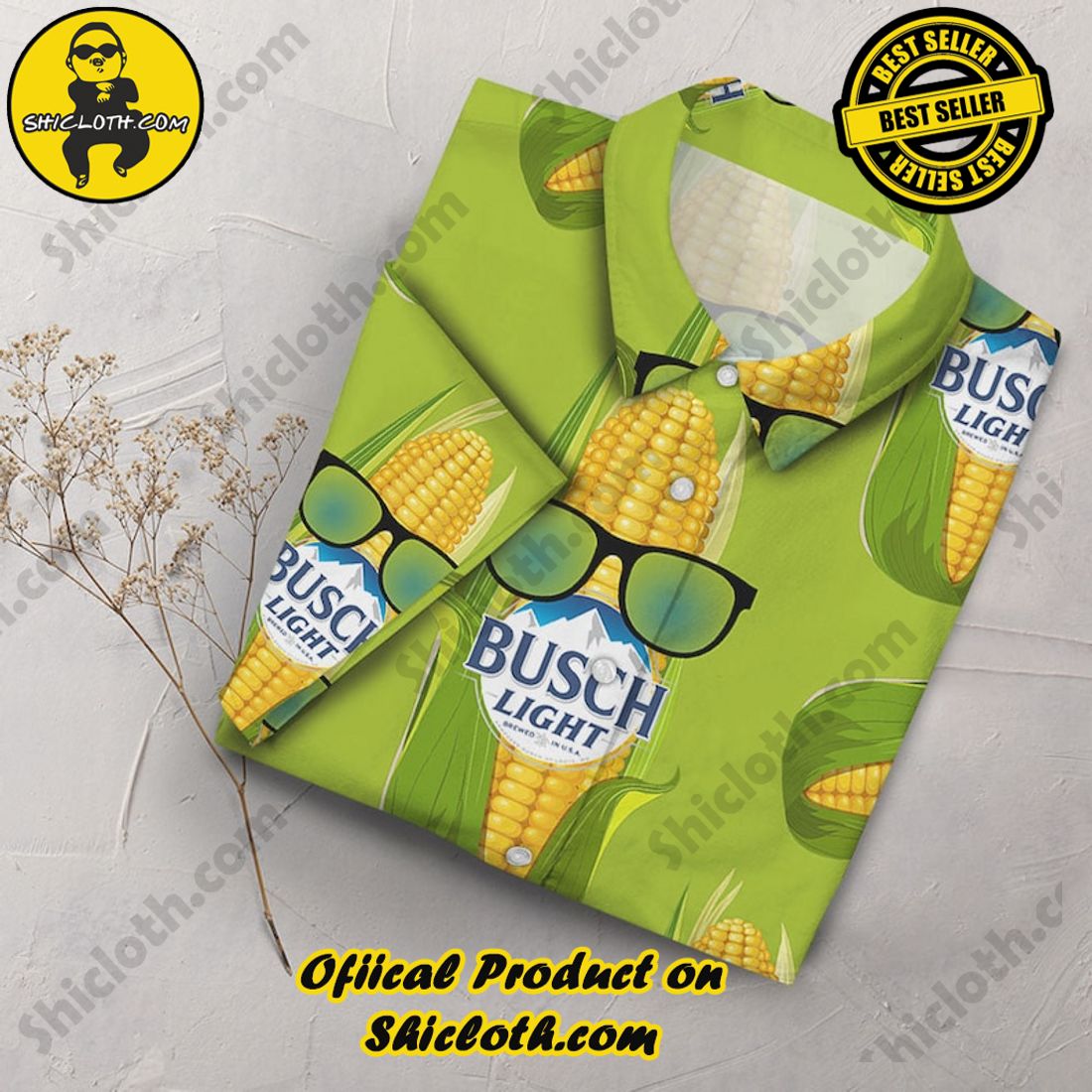 Busch Light Corn Beer Aloha Hawaiian Shirt 3 Busch Light Corn Beer Aloha Hawaiian Shirt - Image 3