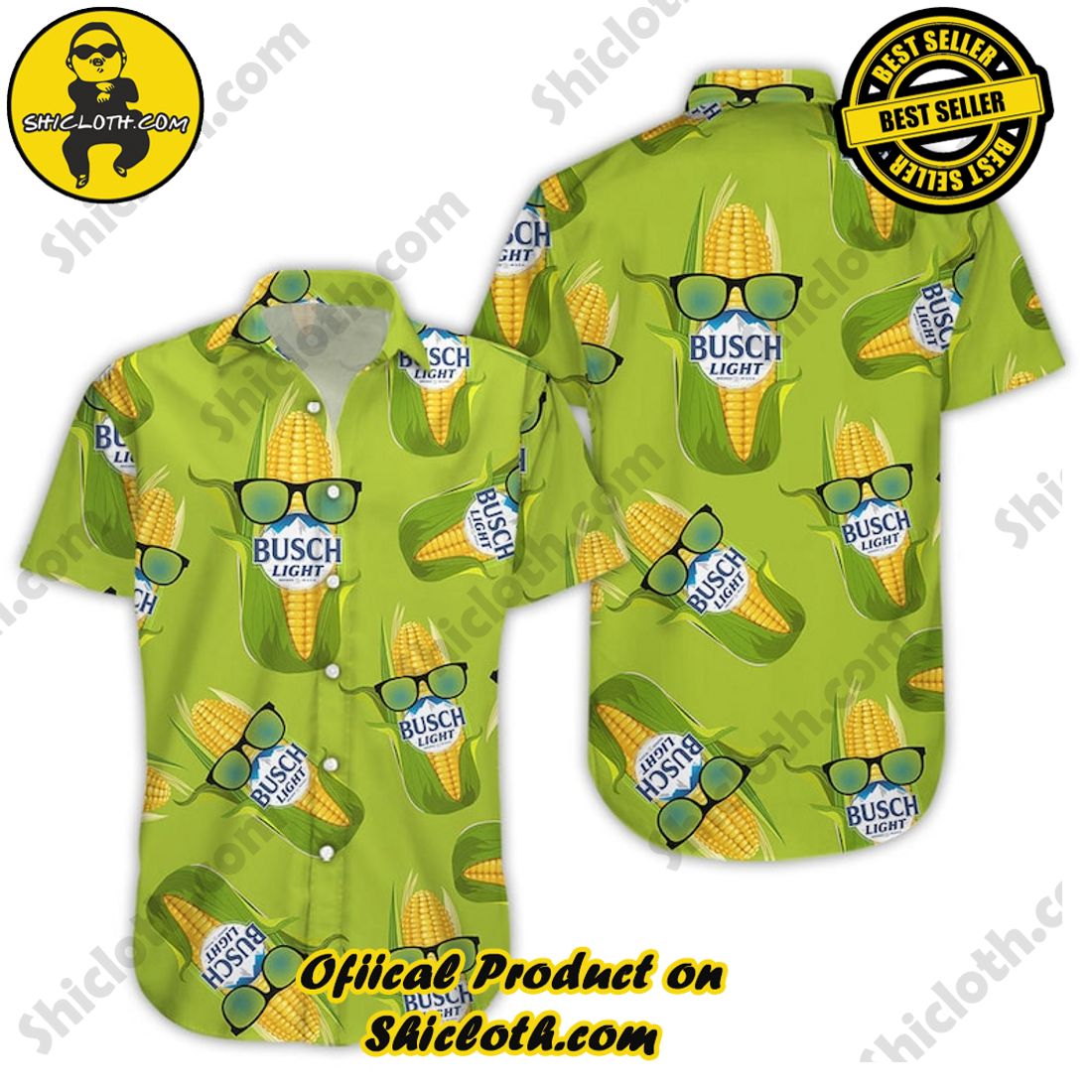 Busch Light Corn Beer Aloha Hawaiian Shirt 5 Busch Light Corn Beer Aloha Hawaiian Shirt - Image 5