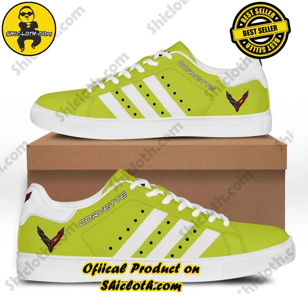 Best seller Stan Smith Shoes in Shicloth Store. Click here to buy !! 11 Chevrolet Corvette Accelerate Yellow Stan Smith Shoes