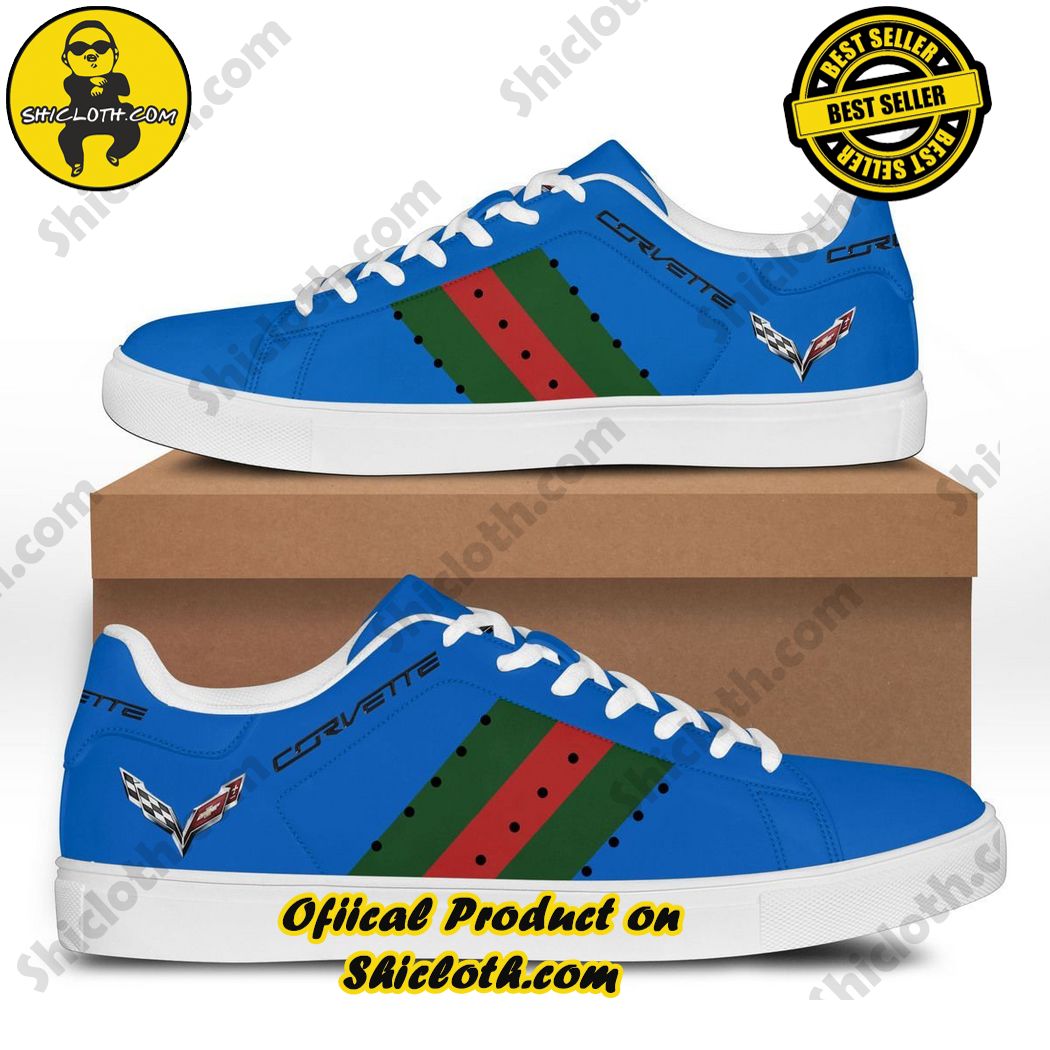 Best seller Stan Smith Shoes in Shicloth Store. Click here to buy !! 12 Chevrolet Corvette Blue Stan Smith Shoes