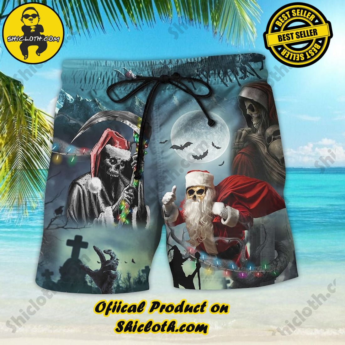 Christmas Santa Claus Skull Hawalloween Horror Hawaiian Shirt 4 Christmas Santa Claus Skull Hawalloween Horror Hawaiian Shirt - Image 4
