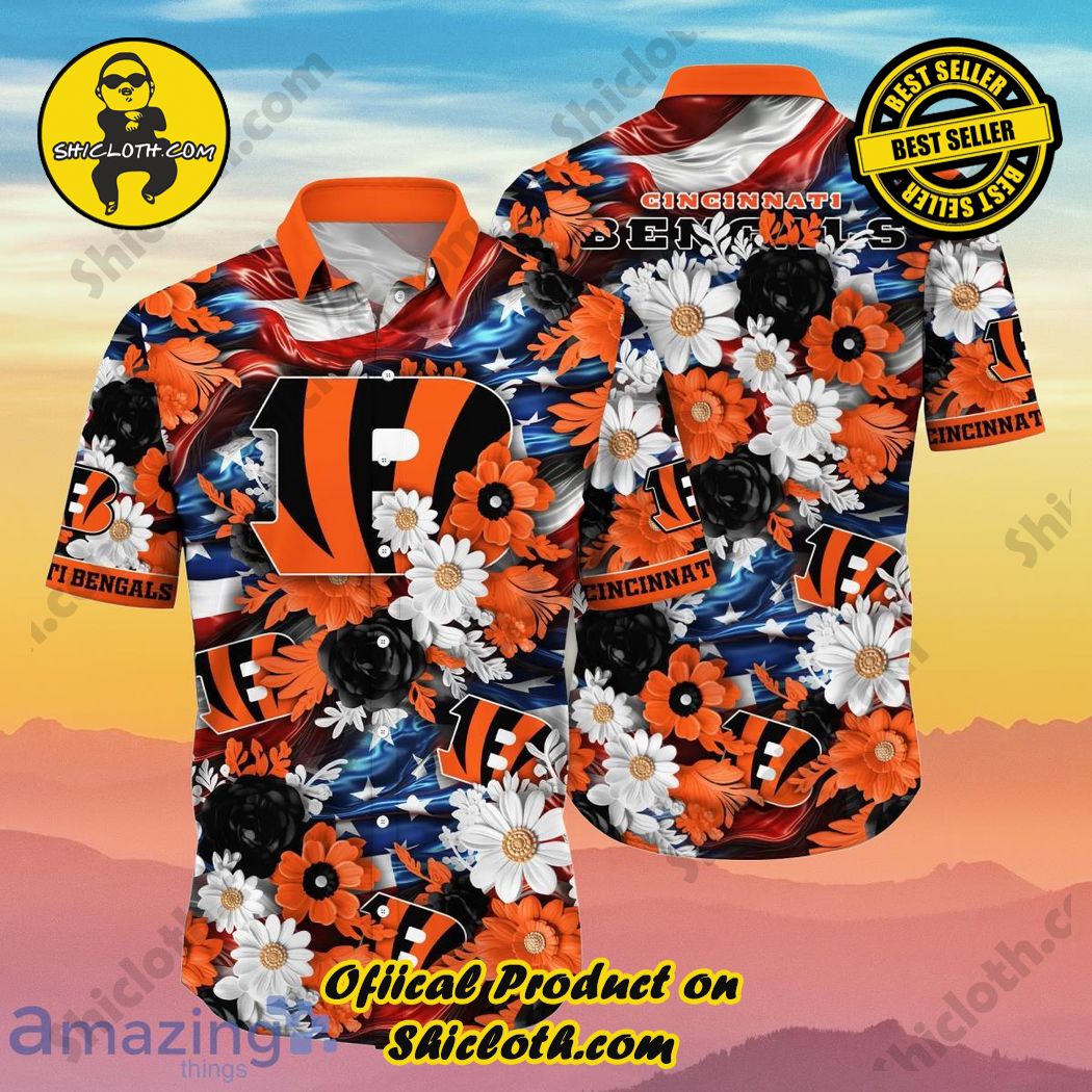 Cincinnati Bengals NFL Hawaiian Shirt 4th Of July Independence Day Special Gift For Men And Women