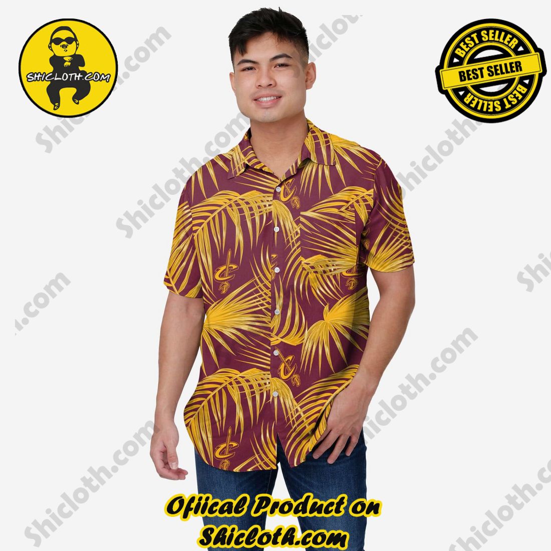 HOT HIT Hawaiian Shirt And Short in Shicloth !!! Own it now 3 Cleveland Cavaliers Hawaiian Button Up Shirt