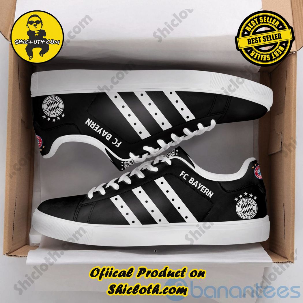 Elevate Your Look with Stan Smith Shoes from Shiclothshop 10 Fc Bayern White Striped Black Adidas Stan Smith Low Top Shoes
