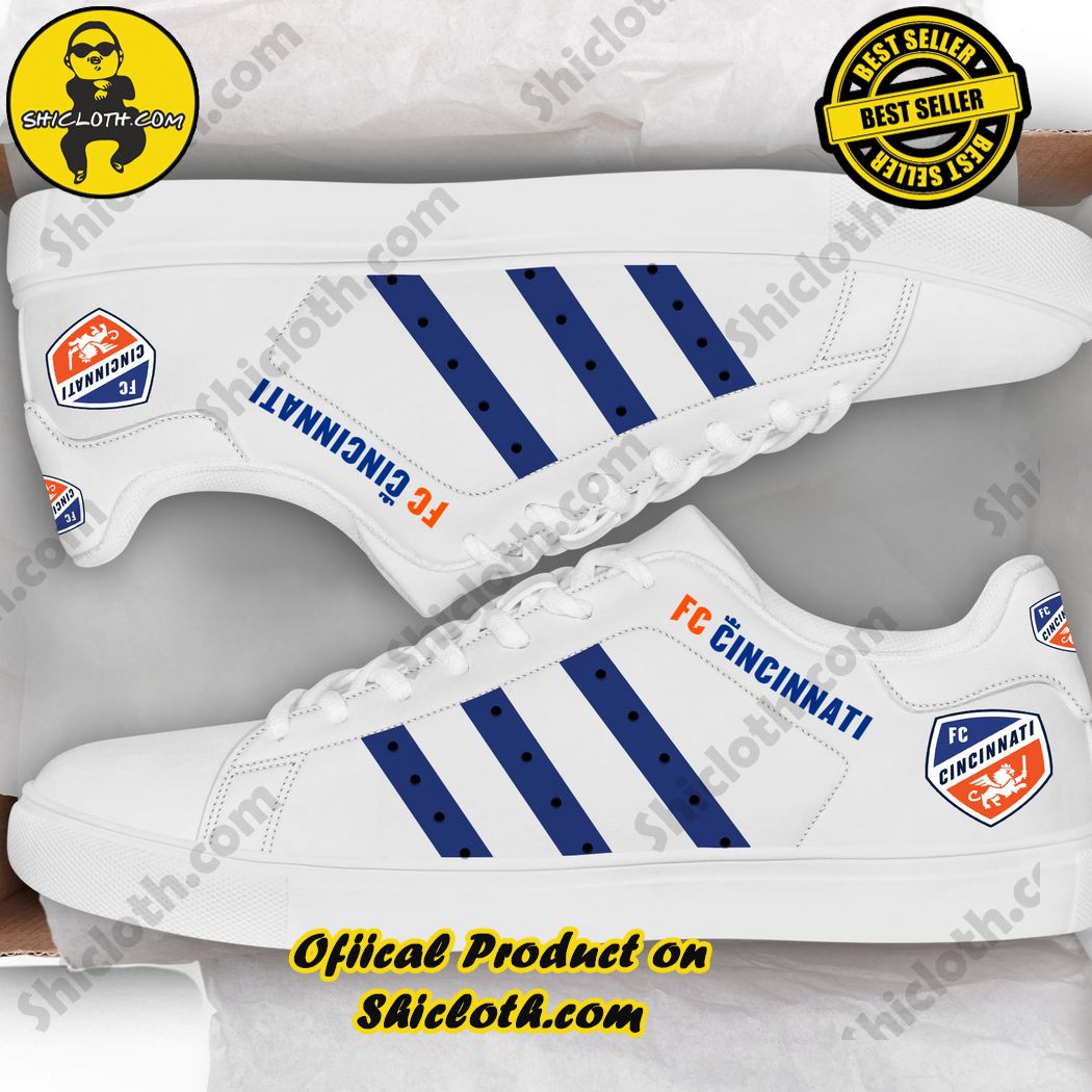 Hot new trend Stan Smith Shoes in Shicloth Store. Click here to buy !! 7 FC Cincinnati MLS Stan Smith Low Top Shoes