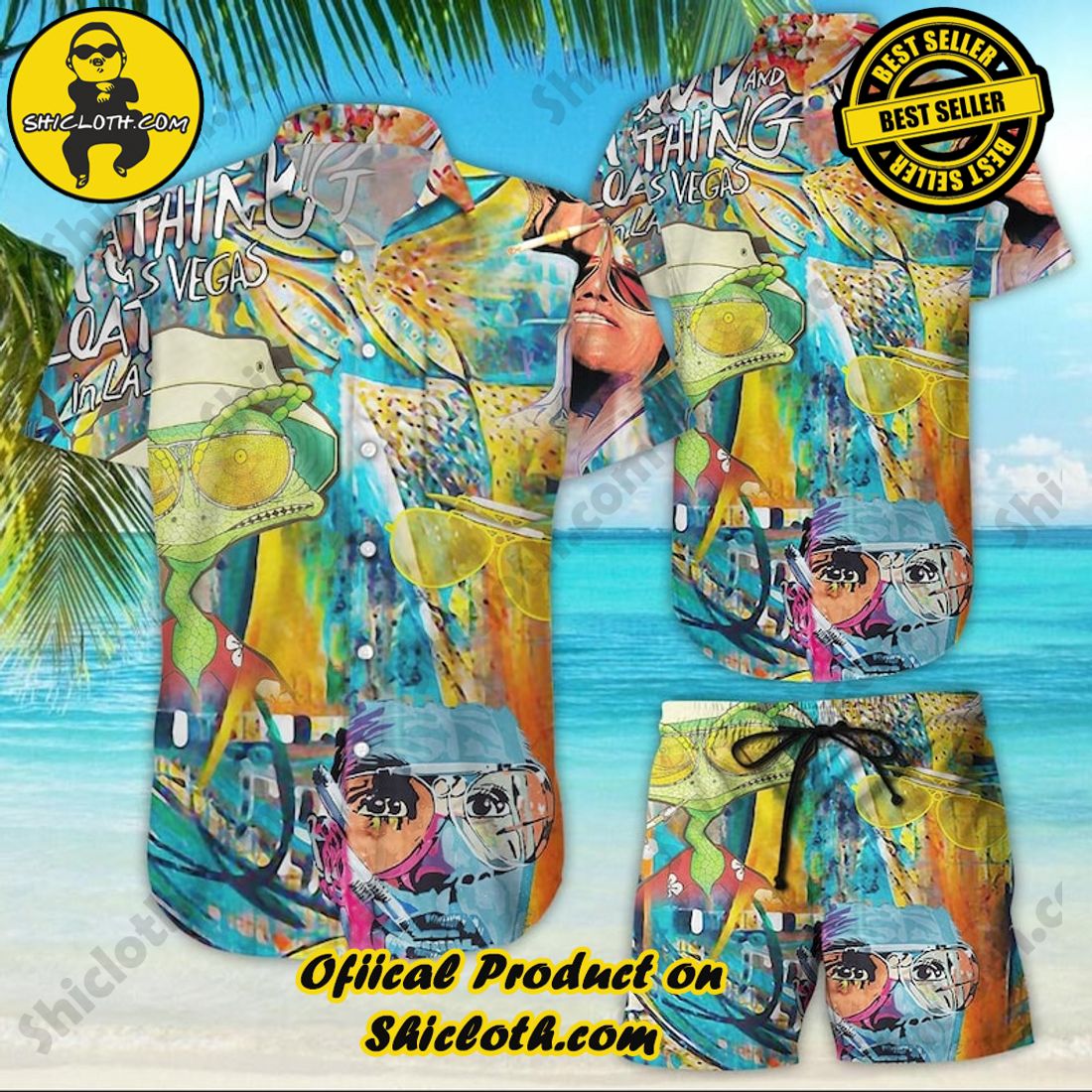 Fear And Loathing In Las Vegas Colorful Hawaiian Shirt