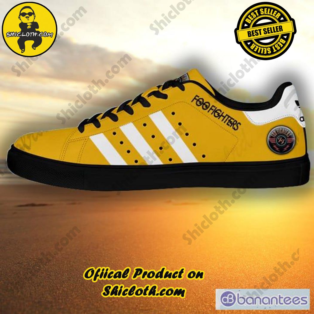 Only 60$. Best seller Stan Smith Shoes in Shicloth Store.Click here to buy !! 6 Foo Fighters Hail Satin Adidas Stan Smith Low Top Shoes