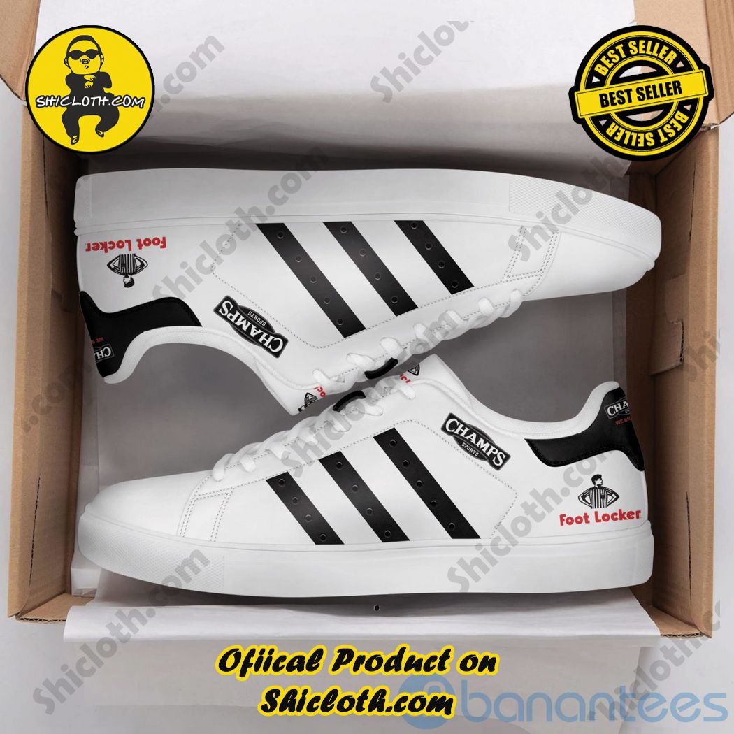 Elevate Your Look with Stan Smith Shoes from Shiclothshop 11 Foot Locker Champs Sports Black Striped White Adidas Stan Smith Low Top Shoes
