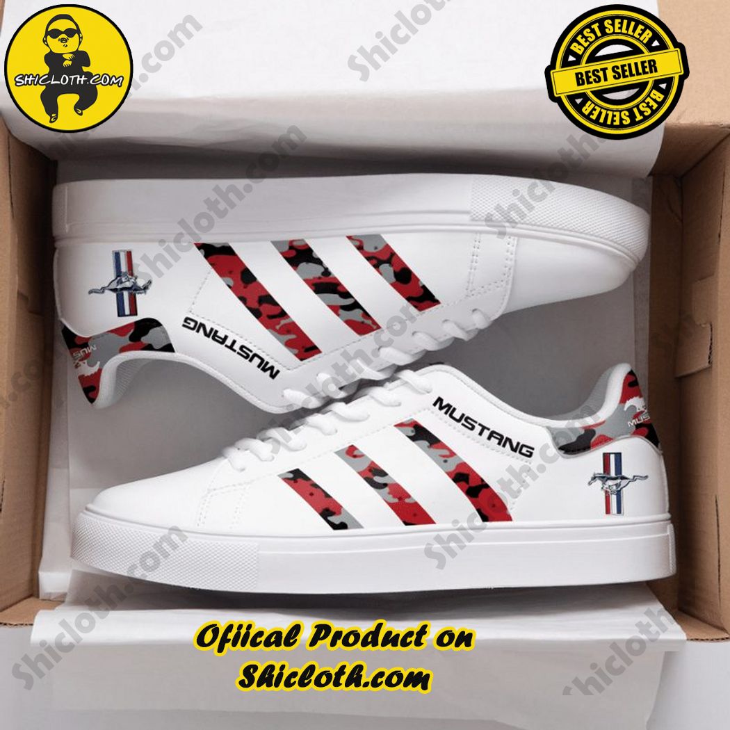 Best seller Stan Smith Shoes in Shicloth Store. Click here to buy !! 17 Ford Mustang Red Camo Stan Smith Shoes