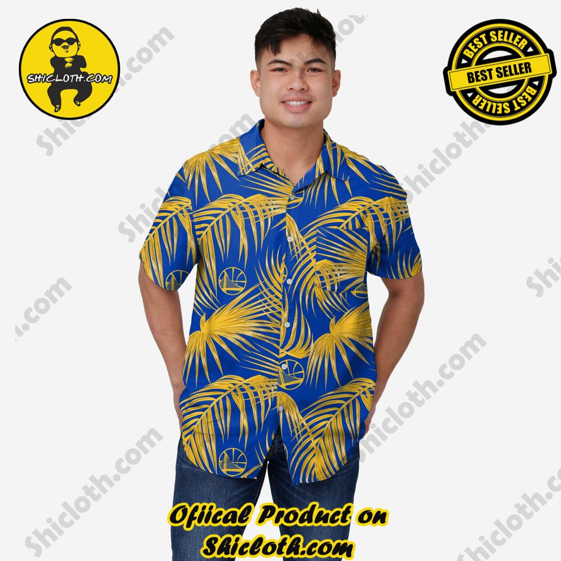 HOT HIT Hawaiian Shirt And Short in Shicloth !!! Own it now 9 Golden State Warriors Original Hawaiian Button Up Shirt